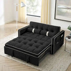 Divano letto estraibile regolabile in velluto Modern 55.5 con tasche laterali