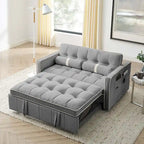 Divano letto estraibile regolabile in velluto Modern 55.5 con tasche laterali