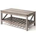 Tavolino da salotto tavolino da tè con ripiano - 46 cm A x 102 cm L x 56 cm P