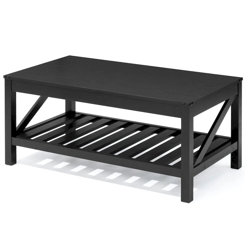 Tavolino da salotto tavolino da tè con ripiano - 46 cm A x 102 cm L x 56 cm P