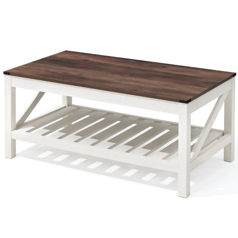 Tavolino da salotto tavolino da tè con ripiano - 46 cm A x 102 cm L x 56 cm P