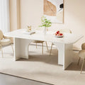 Tavolo da pranzo grande da 160 cm per 4-6 persone, tavolo da cucina moderno rettangolare