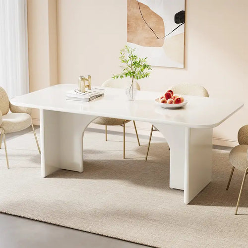 63-in Large Dining Table for 4-6 People, Modern Rectangle Kitchen Table