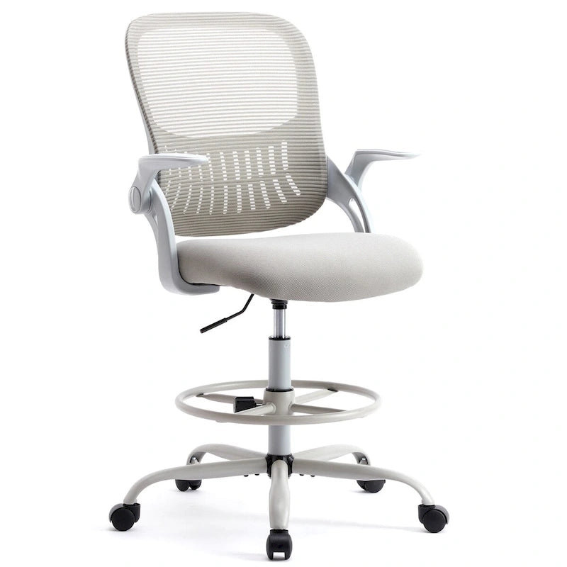 Sedia da Ufficio Alta Ergonomica con Braccioli Ribaltabili