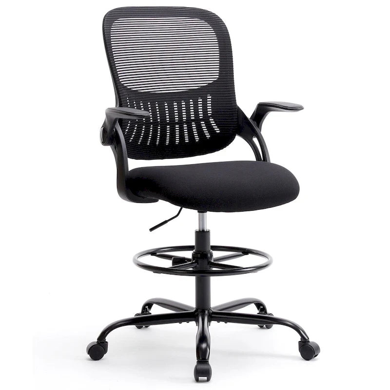 Sedia da Ufficio Alta Ergonomica con Braccioli Ribaltabili